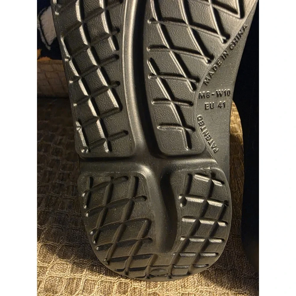 OOFOS Black Slide Sandals W10 M8 EU 41